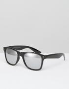 7x D Frame Sunglasses - Black
