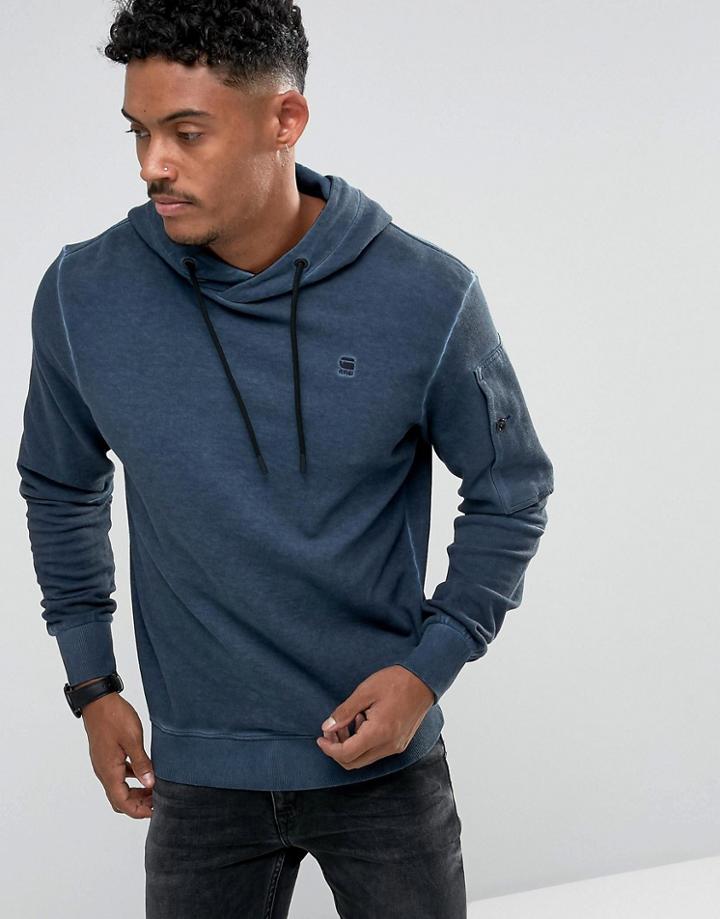 G-star Stalt Hooded Sweatshirt - Blue