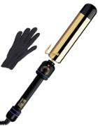 Hot Tools Pro Signature 1-1/2 Inch Gold Flipperless Curling Iron Wand-no Color