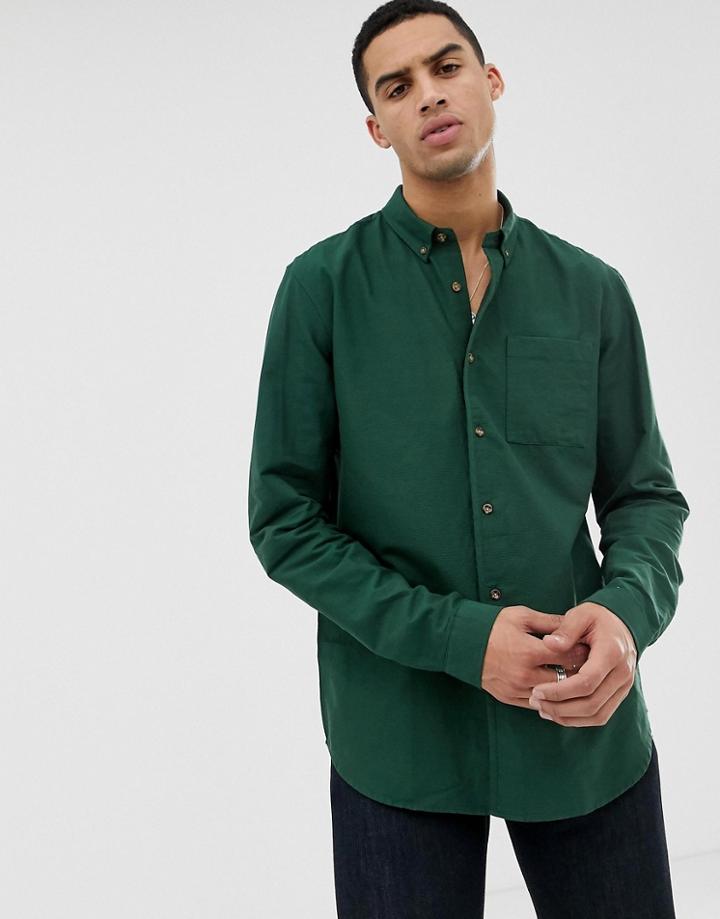 Hymn Ottoman Stripe Shirt - Green