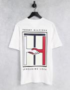 Tommy Hilfiger One Planet Capsule Unisex Back Print T-shirt In White