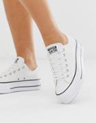 Converse Chuck Taylor All Star Ox Canvas Platform Sneakers In White