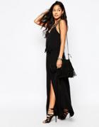 Japonica Strappy Maxi Dress - Black
