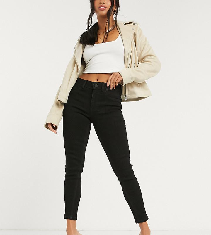 New Look Petite Skinny Jean In Black-blue