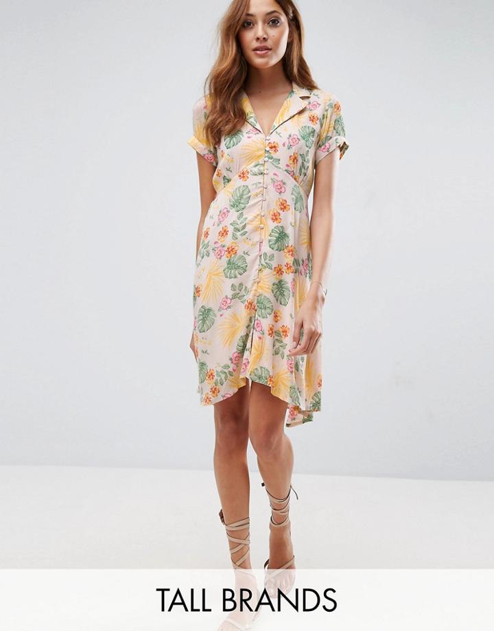Vero Moda Tall Floral Print Tea Dress - Multi