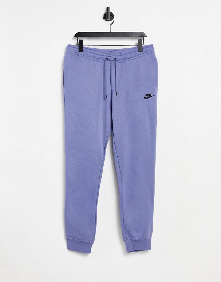 Nike Essentials Cuffed Sweatpants In Lilac-purple