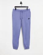 Nike Essentials Cuffed Sweatpants In Lilac-purple