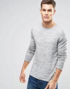 Esprit Melange Knitted Sweater - Gray