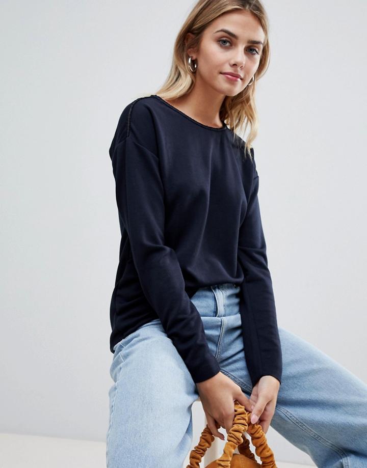 Jdy Agnes Sweatshirt - Navy