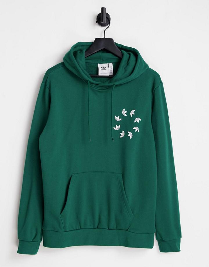 Adidas Originals Adicolor Bold Logo Hoodie In Collegiate Green