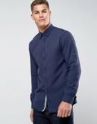 Tom Tailor Shirt In Regular Fit With Texture - Navy
