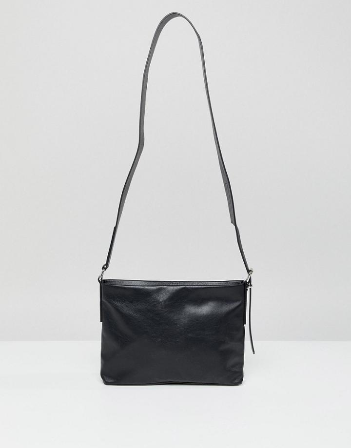 Weekday Neptune Leather Bag - Black