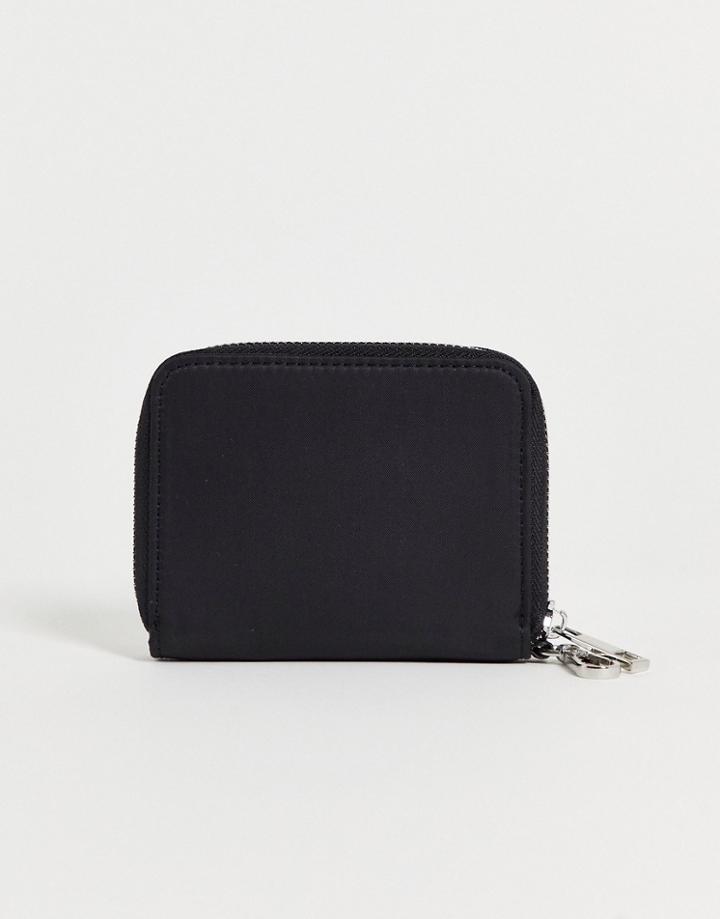 Asos Design Recycled Nylon Card Pouch In Black