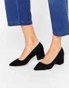 Carvela Knock Point Mid Heeled Shoes - Black