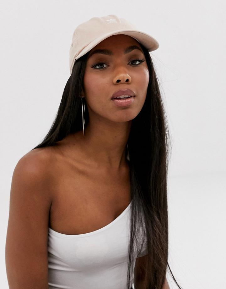 Adidas Originals Mini Trefoil Logo Cap In Pink