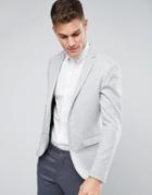 Jack & Jones Premium Slim Jersey Blazer - Gray