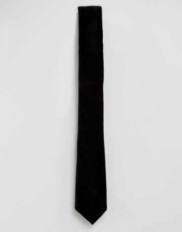 Devils Advocate Velvet Tie - Black