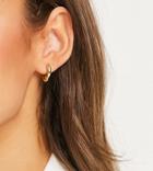 Shashi Chunky Huggy Hoop Earrings In Gold Plate