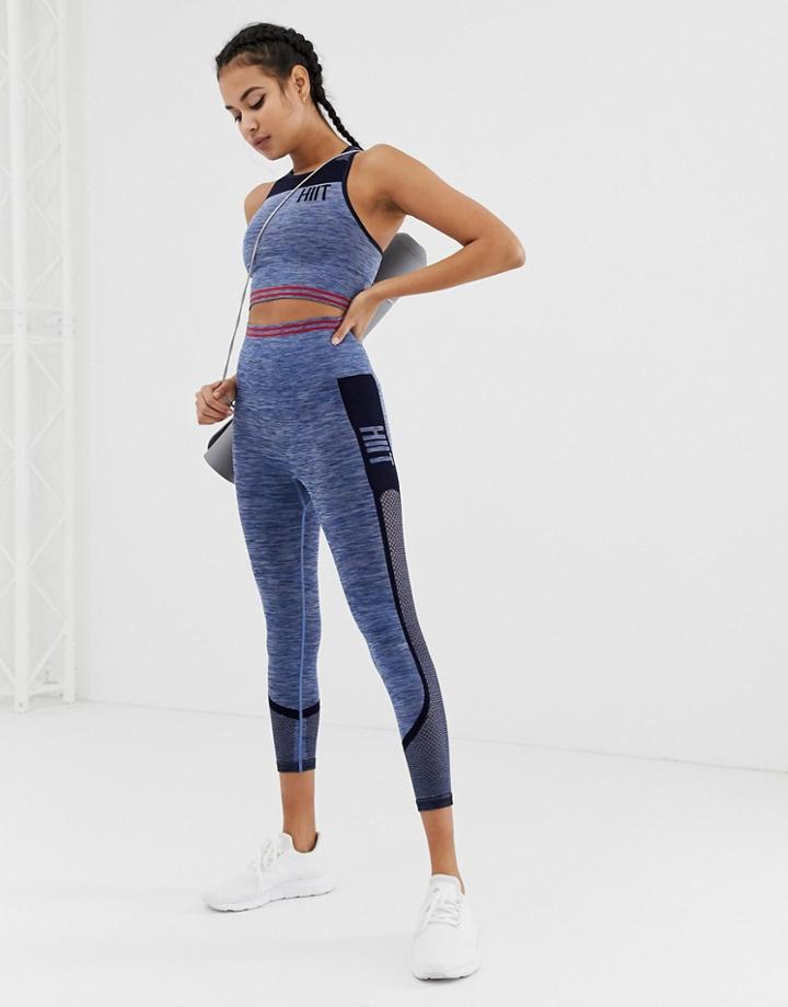 Hiit Seamless High Waisted Leggings - Navy