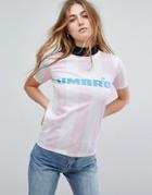 Umbro T-shirt With Front Logo & Soccer Stripe - Multi