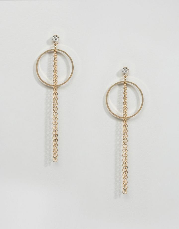 Designb Loop And Drop Earrings - Gold