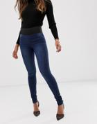 B.young Elasticated Waist Jeggings-blue