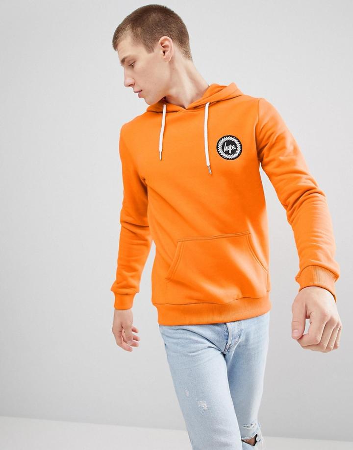 Hype Logo Hoodie In Orange - Orange