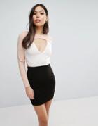 Parisian Cut Out Color Block Dress - Multi