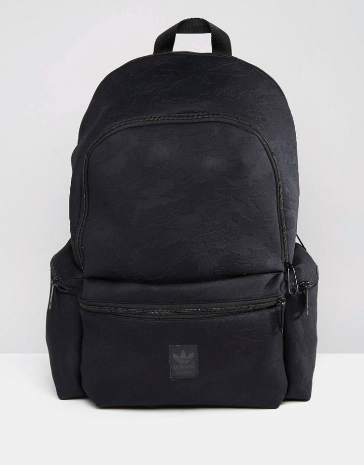 Adidas Premium Tonal Print Backpack - Black