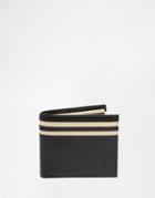 Fred Perry Tipped Billfold Wallet - Black