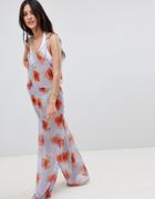 Y.a.s Poppy Printed Beach Jumpsuit - Multi