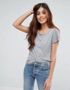 Warehouse Jewel Trim T-shirt - Gray