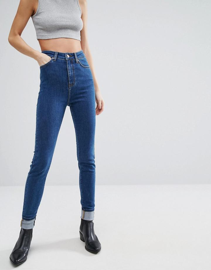 Dr Denim Zoe Sky High Waist Skinny Jean - Blue