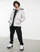 Adidas Outdoor Xploric Parka Jacket In Metal Gray