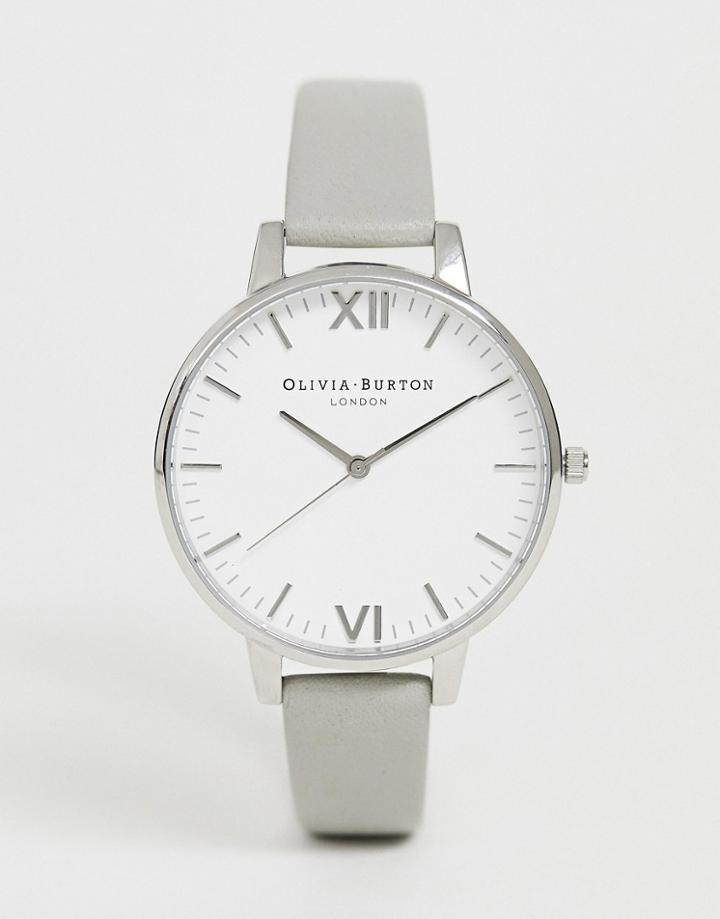 Olivia Burton Ob16tl12 Timeless Leather Watch - Gray