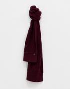 Ted Baker Foscarf Scarf In Cable Knit - Red