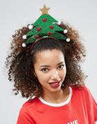 Asos Holidays Tree Headband - Green