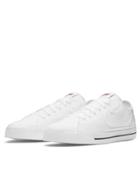 Nike Court Legacy Canvas Sneakers In Triple White