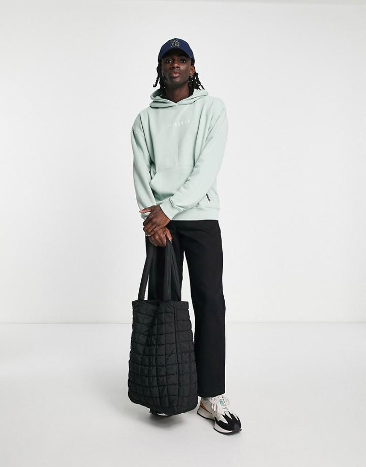 Il Sarto Outline Oversized Hoodie In Light Green