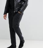 Asos Design Plus Skinny Twisted Seam Jeans In Black - Black