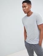 Selected Homme Linen Mix T-shirt - Gray