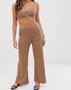 Skylar Rose Wide Leg Pants Two-piece-brown