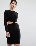 Bec & Bridge Lucienne Long Sleeve Dress - Black