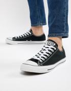 Converse All Star Ox Sneakers In Black M9166c