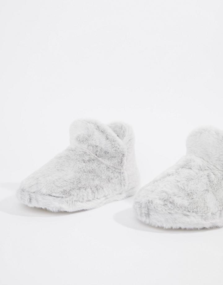 Boux Avenue Faux Fur Low Cut Bootie Slipper - Multi