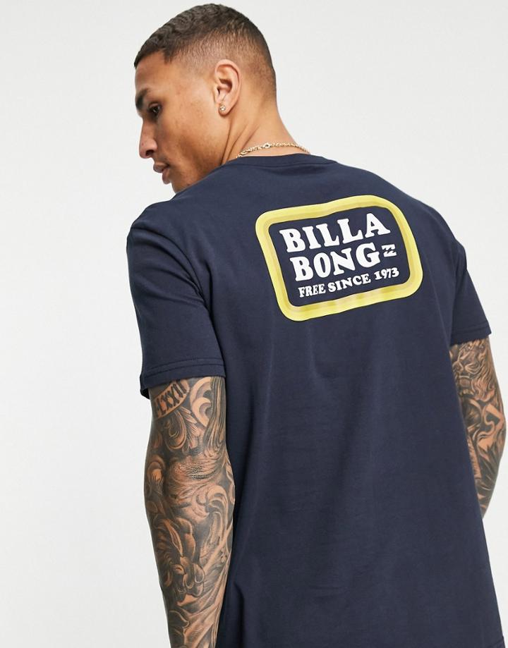 Billabong Walled T-shirt In Navy