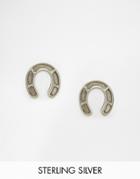The 2bandits Wild Horse Stud Earrings - Silver