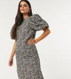 Vero Moda Petite Puff Sleeve Midi Dress In Floral Print-multi