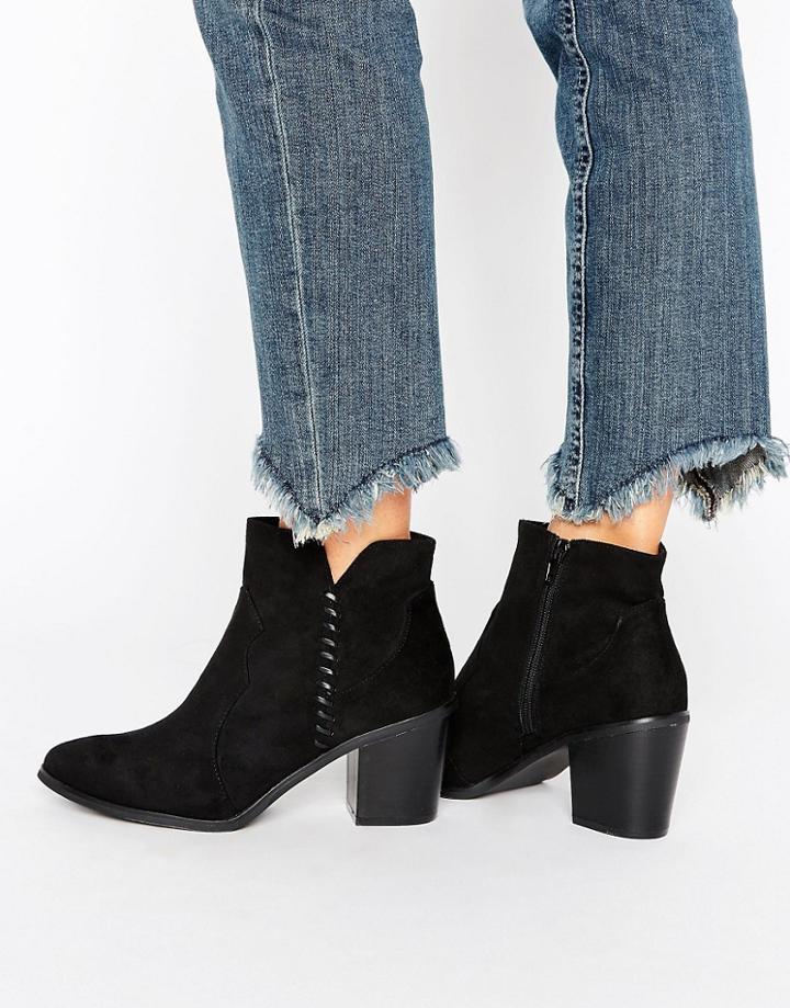 Head Over Heels By Dune Heel Boot - Black