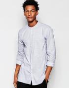 Minimum Grandad Collar Shirt - Gray